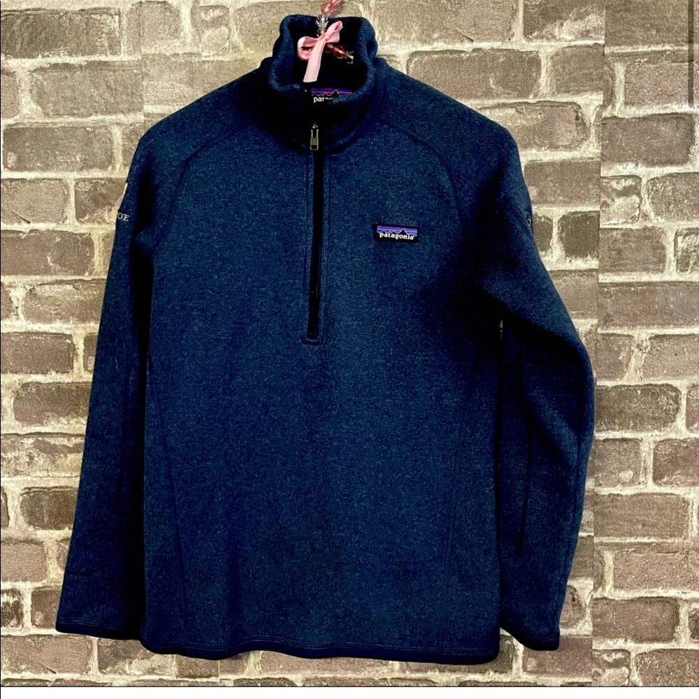 Men’s Better Sweater 1/4 zip Medium Navy
